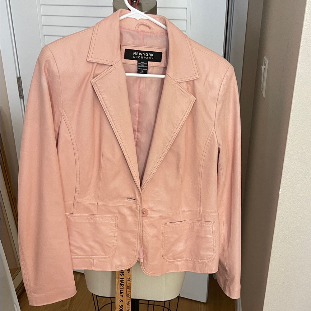 New York & Company Light Pink Blazer